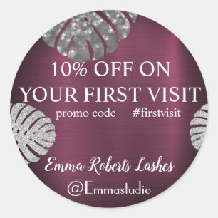 Kortingsverkoop Aanbieding Klassieke ronde Sticker