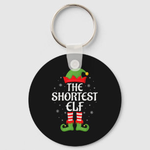 Kortste Elf Kerst Familie Bijpassende Elf Squad Ch Sleutelhanger