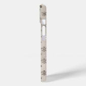 Kortstondig, grijs vleur de lis pattern Case-Mate iPhone case (Achterkant / Links)