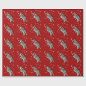 Kortstondig kerstpapier cadeaupapier (Vlak)