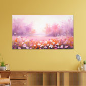 Kortstondige bloei canvas afdruk (Insitu (Woonkamer))