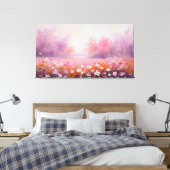 Kortstondige bloei canvas afdruk (Insitu (Slaapkamer))