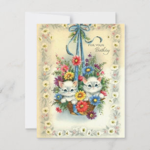 Kortstondige  feestdagen in een mand feestdagenkaart