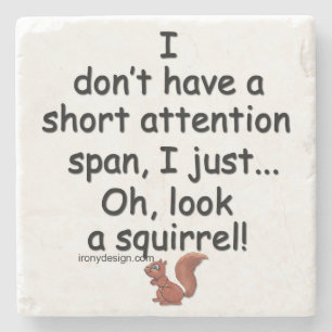 Kortstondige spaaneekhoorn stenen onderzetter