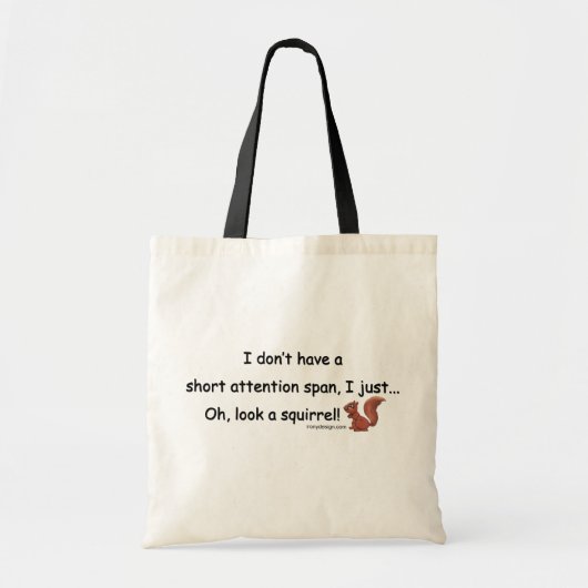 Kortstondige spaaneekhoorn tote bag (Voorkant)