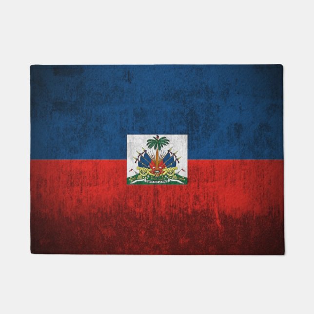 Kortstondige vlag van Haïti Deurmat (Voorkant)