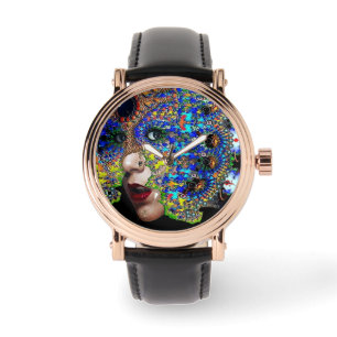 KORTWERKENDE VROUW MET FRACTAAL MASKER HORLOGE