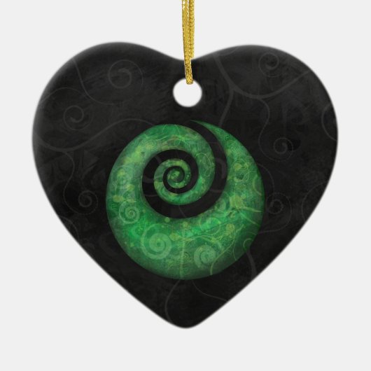 koru keramisch ornament (Voorkant)