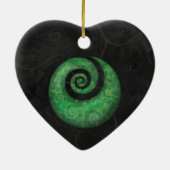 koru keramisch ornament (Achterkant)