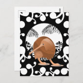 Koru Kiwi Briefkaart (Voorkant / Achterkant)