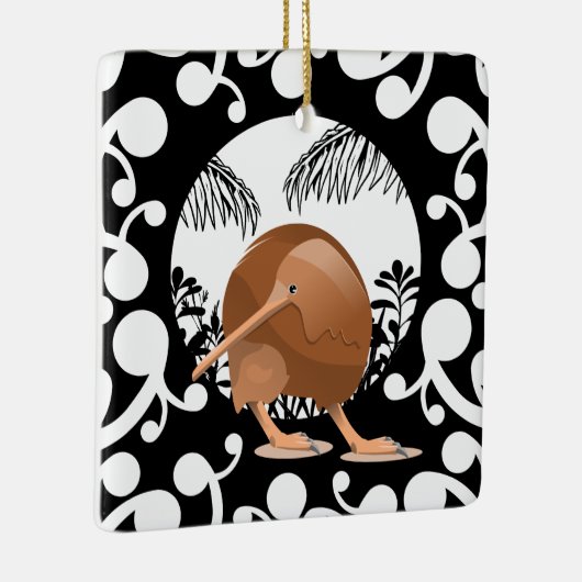 Koru Kiwi Keramisch Ornament (Rechts)