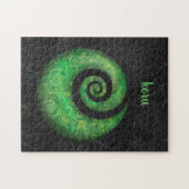 koru - nieuwe fern legpuzzel (Horizontaal)