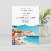 Kos Greece Wedding Invitation Retro (Debout devant)