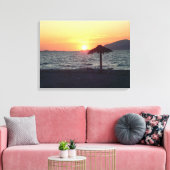 KOs Island Griekenland Mastichari Beach Sunset Can Canvas Afdruk (Insitu (Woonkamer))