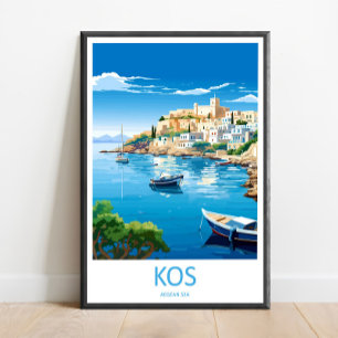 Kos Reisprint Muur Kunst Kos Muur Hanging Home Dec Poster