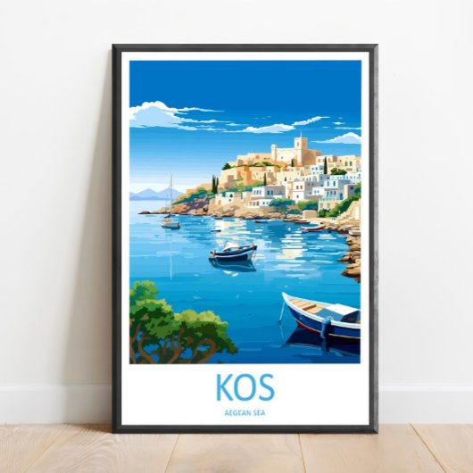 Kos Voyage Impression sur toile Kos Décoration mur