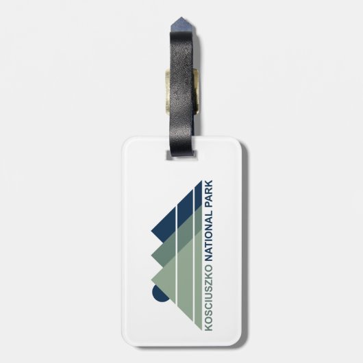Kosciuszko National Park Mountain Sun Bagagelabel (Achterkant verticaal)