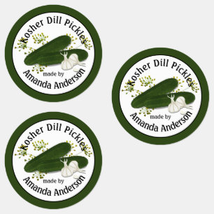 Kosher Dill augurken Labels