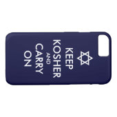 Kosher houden en doorgaan Case-Mate iPhone case (Achterkant (Horizontaal))