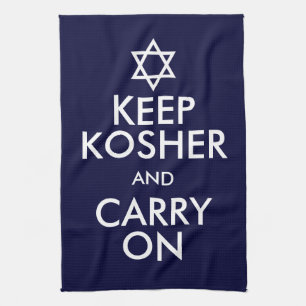 Kosher houden en doorgaan theedoek