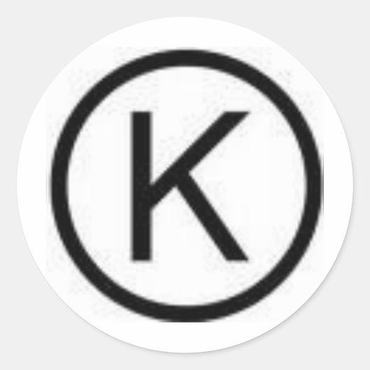 KOSHER RONDE STICKER (Voorkant)