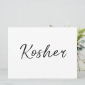 Kosher-teken | Stijlvol handschrift (Staand voorkant)