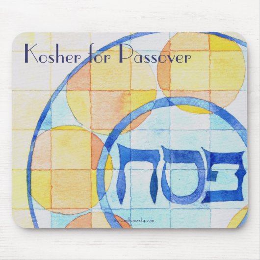 Kosher voor Passover Mousepad Muismat (Voorkant)