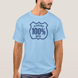 Kosjer 100% Rundvlees T-shirt – Grappige Joodse Vo
