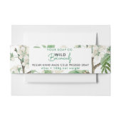 Kosmetische staaf Zeep band Etiket van product Flo Uitnodigingen Wikkel (Voorkant Voorbeeld)