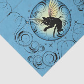 Kosmic Cat Moon en Stars Tissuepapier (Detail)