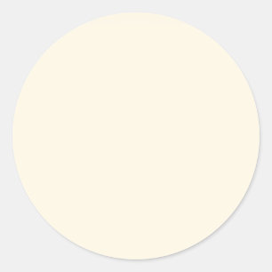 Kosmic Latte Solid Color Ronde Sticker