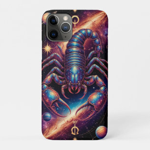Kosmieke Schorpioen in Levendige Galactische Ruimt iPhone 11 Pro Hoesje