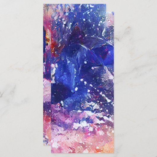 Kosmisch Abstract Cat Dreamscape Bladwijzer Menu (Voorkant / Achterkant)