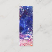 Kosmisch Abstract Cat Dreamscape Bladwijzer Mini Visitekaartje (Achterkant)