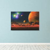 Kosmisch bewustzijn canvas afdruk (Insitu (Houten vloer))