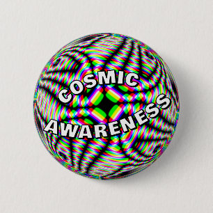 Kosmisch bewustzijn (je kunt de woorden veranderen ronde button 5,7 cm