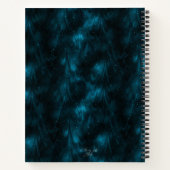 Kosmisch Blauw Chaos Coördinator Persoonlijke Plan Notitieboek (Achterkant)