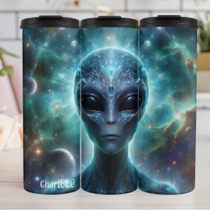 Kosmisch buitenaards wezen: etherisch, galactisch  thermosbeker