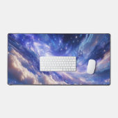 Kosmisch Dreamscape: wervelende nevel en Sterrenna Bureaumat (Keyboard & Muis)