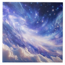 Kosmisch Dreamscape: wervelende nevel en Sterrenna