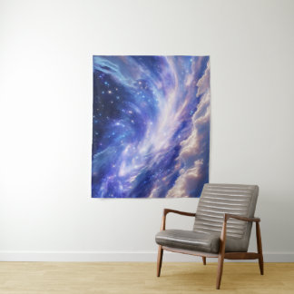 Kosmisch Dreamscape: wervelende nevel en Sterrenna Wandkleed