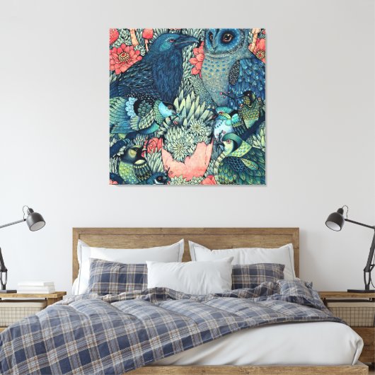 kosmisch ei canvas afdruk (Insitu (Slaapkamer))