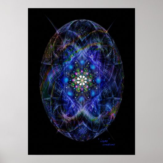 kosmisch ei poster (Voorkant)