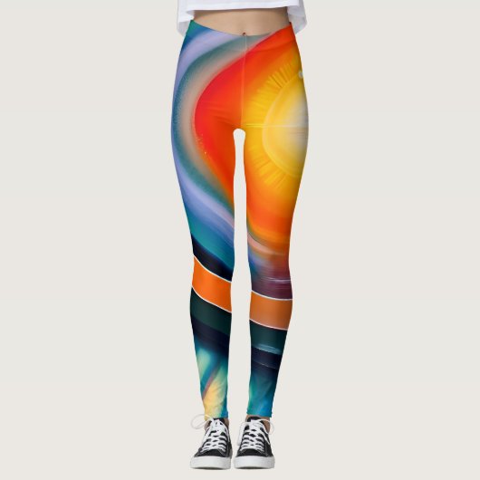 Kosmisch geïnspireerde Leggings (Voorkant)