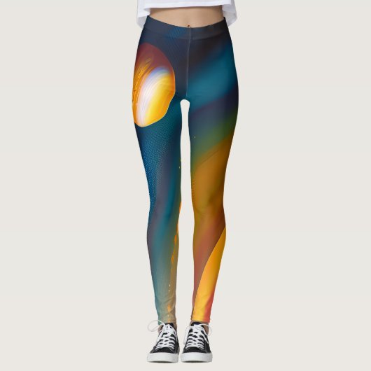 Kosmisch geïnspireerde Leggings (Voorkant)