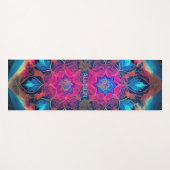 Kosmisch Glas in lood Kunst Yogamat (Voorkant (horizontaal))