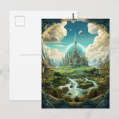 Kosmisch koninkrijk briefkaart (Voorkant / Achterkant)