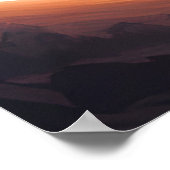 Kosmisch landschap en ruimteplaneten poster (Hoek)