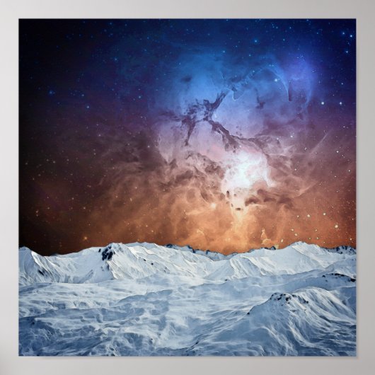 Kosmisch Landschap Poster (Voorkant)