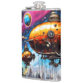 kosmisch luchtschip heupfles (Links)